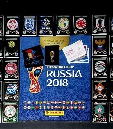 PANINI Russia 2018 Hard Cover Album + Full Set of Stickers (Red Back)