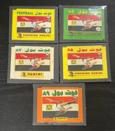 Panini Egyptian League 1983, 1984, 1985, 1987 & 1989 Packets
