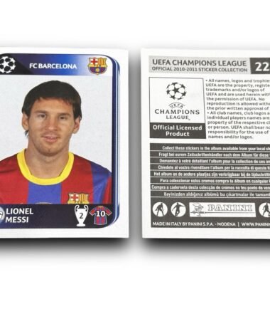 Panini Champions League 2010 Messi Sticker